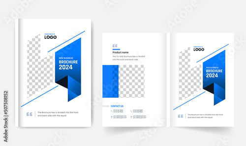colorful modern company profile business brochure template layout creative and clean annul report professional business brochure template design fully editable text and vector