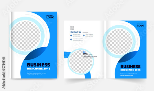 colorful modern company profile business brochure template layout creative and clean annul report professional business brochure template design fully editable text and vector