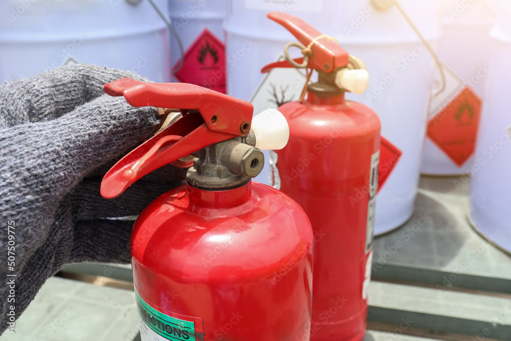Fire extinguishers and flammable chemical, Industrial flammable products