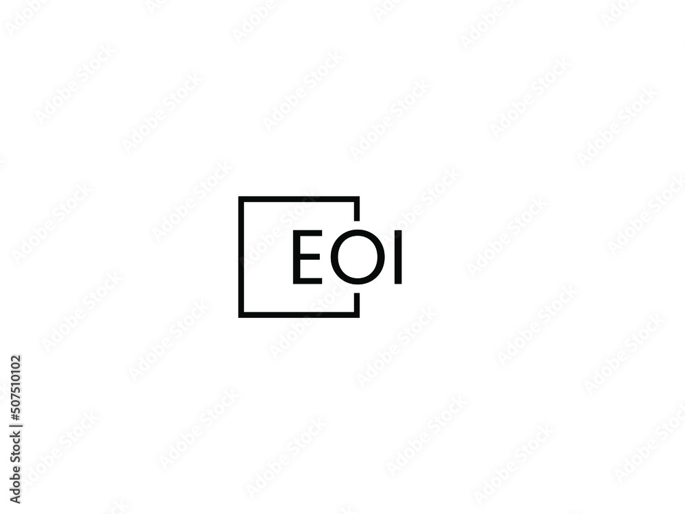 EOI Letter Initial Logo Design Vector Illustration EOI Letter Initial Logo Design Vector Illustration