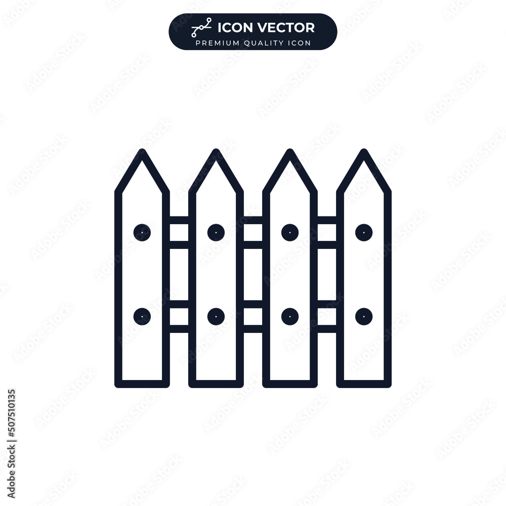 fence icon symbol template for graphic and web design collection logo vector illustration fence icon symbol template for graphic and web design collection logo vector illustration