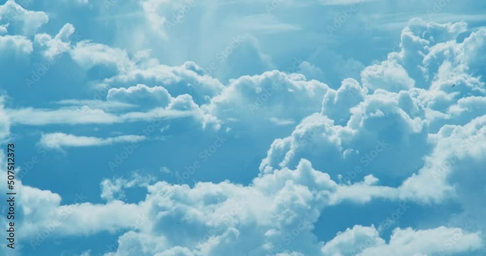 timelapse of clouds in the blue sky, free space for the background