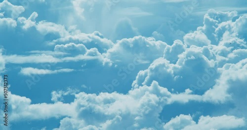 timelapse of clouds in the blue sky, free space for the background