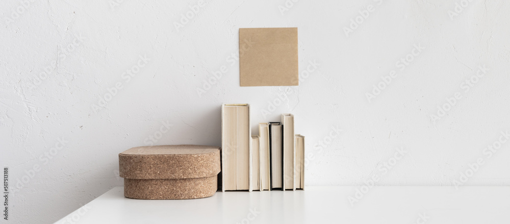 Books on a shelf. Books on a shelf.