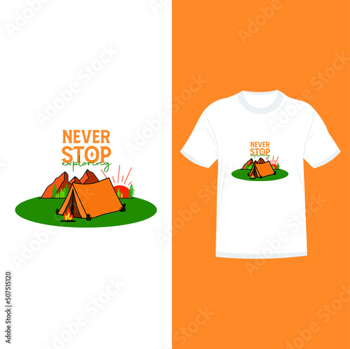Travel Illustration T shirt