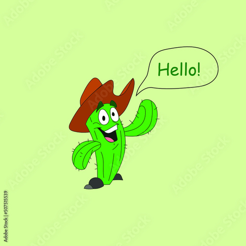 Cactus Cartoon Avatar Illustration Design