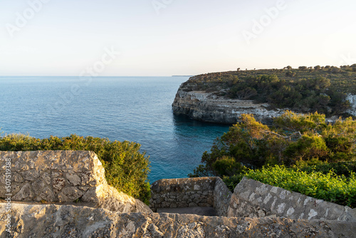 view of the mediterranean sea and headland of mallorca