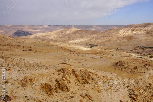 beautiful desert relief hills, no plants, contrasting shadows, nature of Jordan