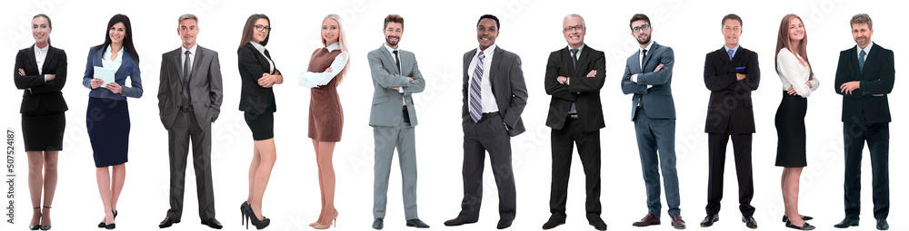 group of successful business people isolated on white group of successful business people isolated on white