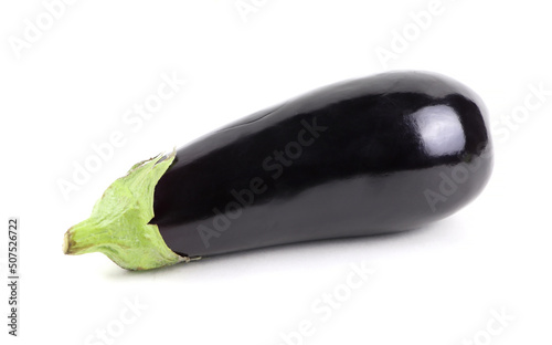 Eggplant isolated on a white background. Healthy food.Vegan food photo