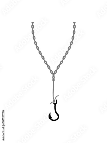 Angelhaken Schmuck Halskette 