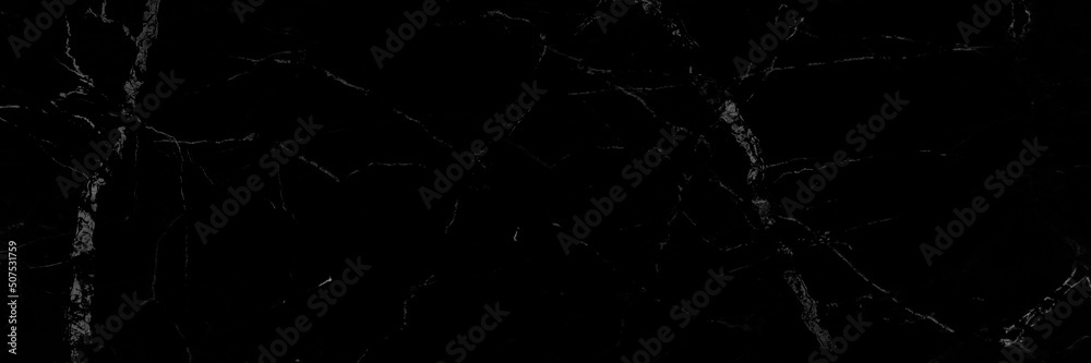 Fototapeta premium black marble background with yellow veins. grunge texture background.