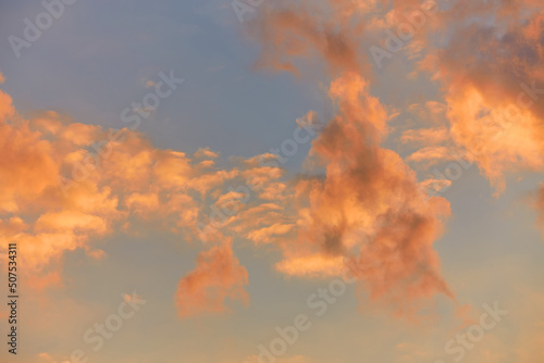 Slika na platnu Orange sunset, can be used as a background