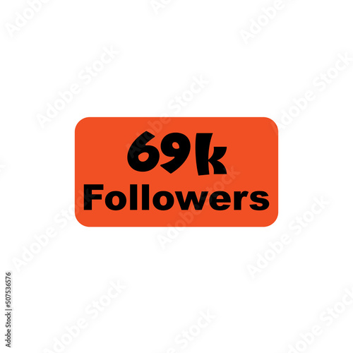 69k followers Orange vector, icon, stamp, logo illustration