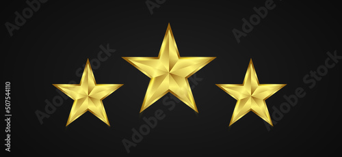 Star vector icons. Stars collection. Golden and Black set of Stars  isolated. Star icon. Vector illustration