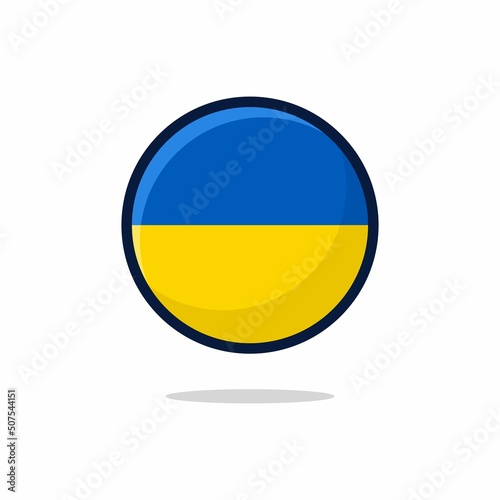 Free Download Ukraine Flag Icon. Ukraine Flag flat style isolated on a white background - stock vector. - GFXLoad