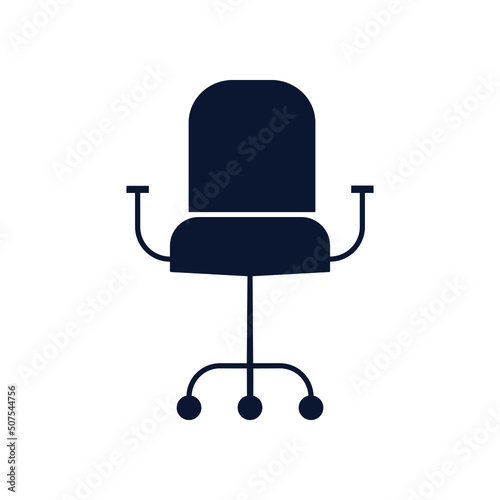Office chair icon simple vector illustration