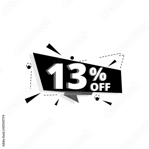 13% off 3D design Black discount white offer sale 