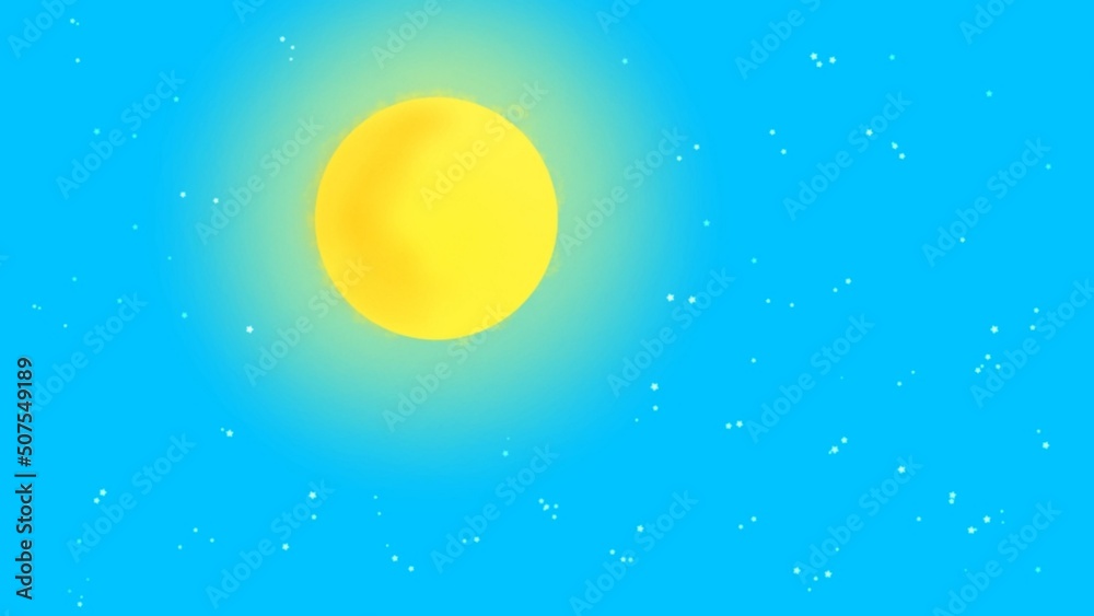 Fototapeta premium High mountain illustration design and exotic background in plain and delicate colors