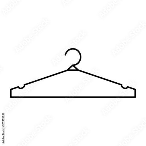 hanger for clothes simple thin line icon