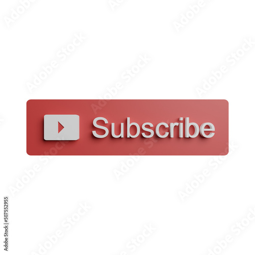 3D Rendering Illustration Subscribe Photo HD