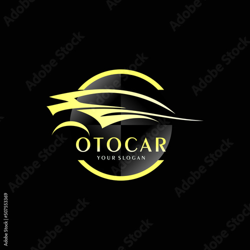 luxury automotive logo. vector cars dealers, detailing and modification logo design concept illustration