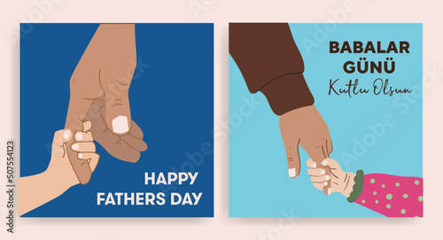 Babalar Günü Kutlu Olsun (Happy Father's Day) greeting card.