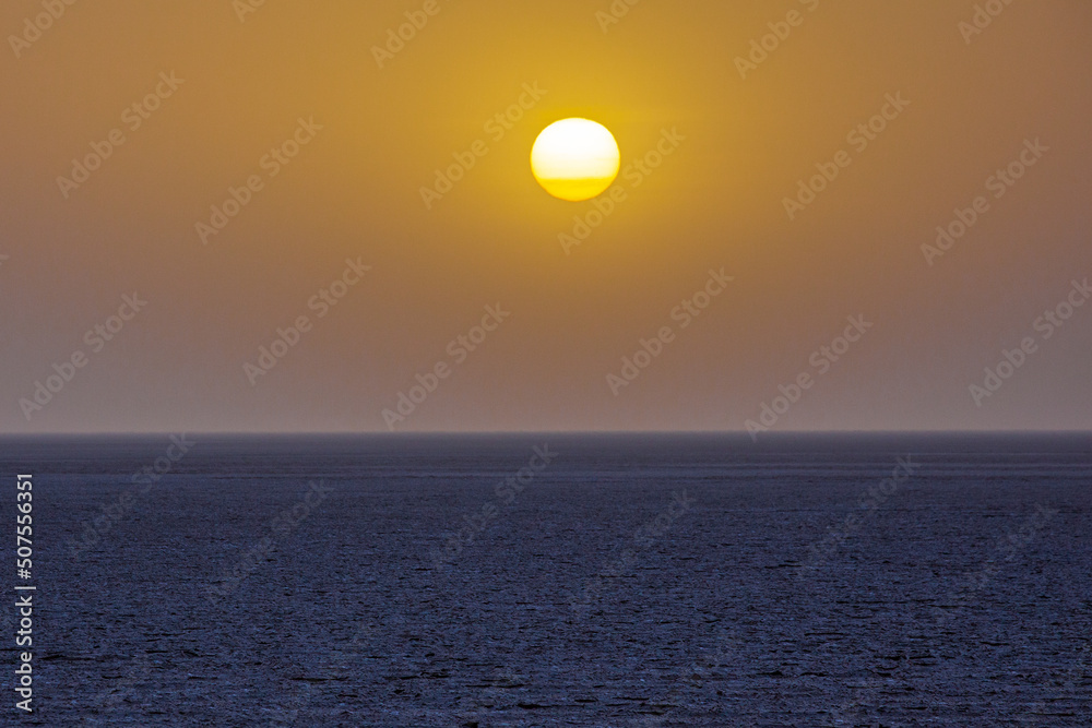 ジェリド湖の夕日