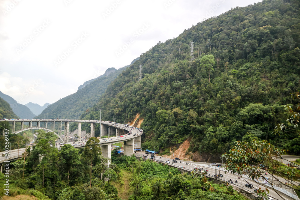 Kelok 9 or Kelok Sembilan is a winding road which is located about 30 km east of Payakumbuh City, West Sumatra to Riau Province.