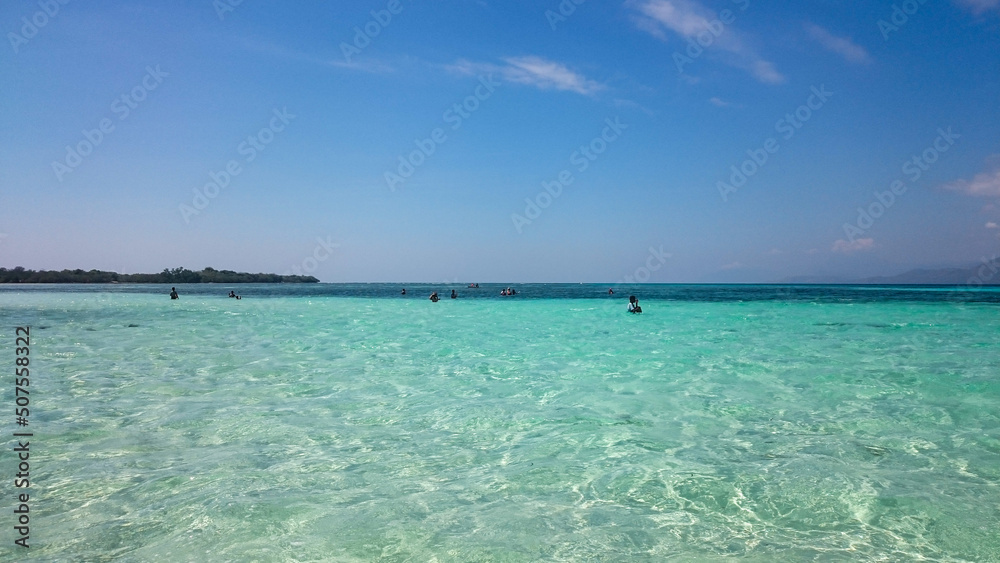 Alor Island has a very beautiful beach. Beach with white sand and very clear water. Alor Island has stunning views and nature.