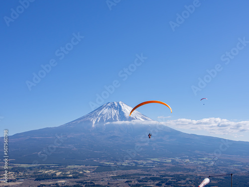 富士でパラグライダー