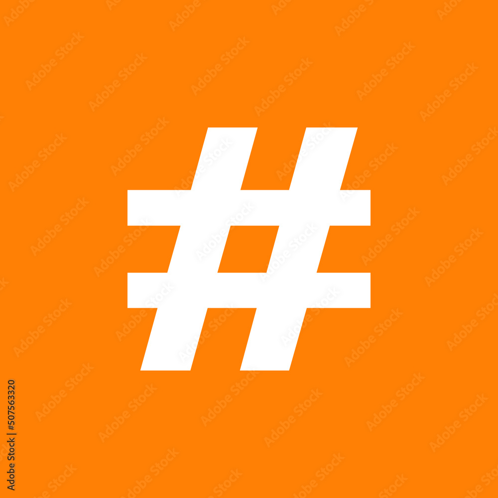 Obraz premium hash tag illustration, hash tag sign