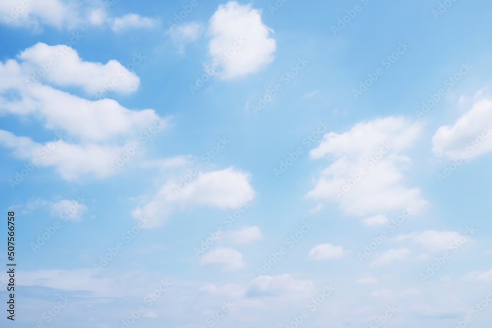 Beautiful clear blue sky background with tiny plain white cloud on morning time rays sunlight. space for text. soft focus. Beautiful clear blue sky background with tiny plain white cloud on morning time rays sunlight. space for text. soft focus.