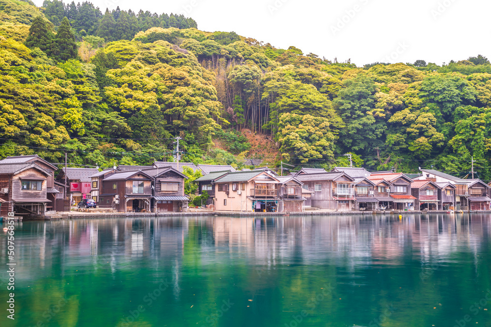 Naklejka premium 京都 伊根の舟屋 