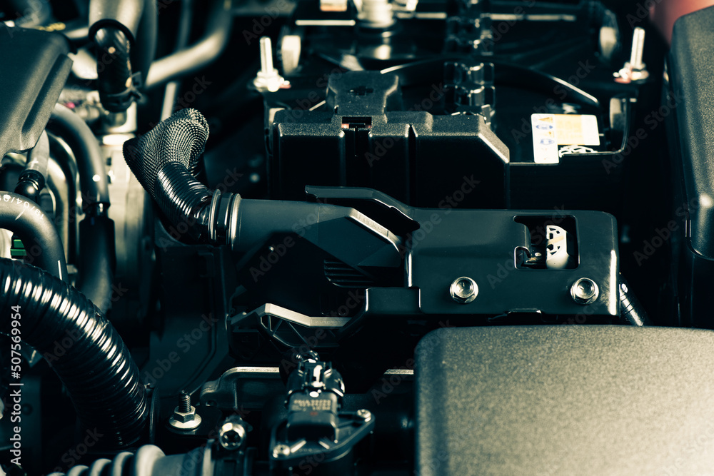 Fototapeta premium details in engine room