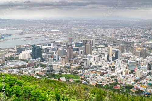 Skyline Cape Town from Above - Cape Town, South Africa © Nate Hovee