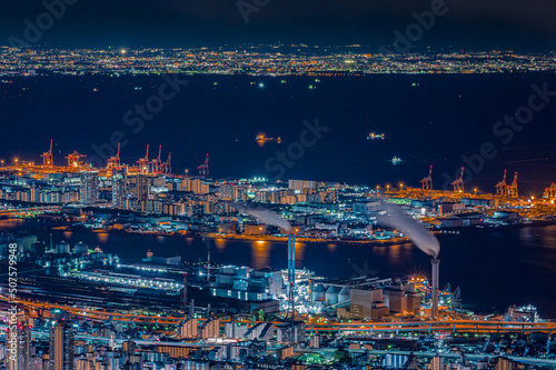 摩耶山掬星台からの夜景