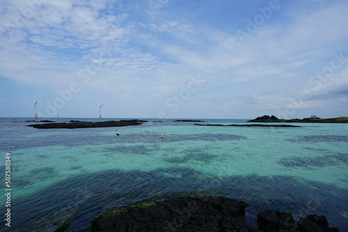 fine seascape with  clear bluish water © SooHyun