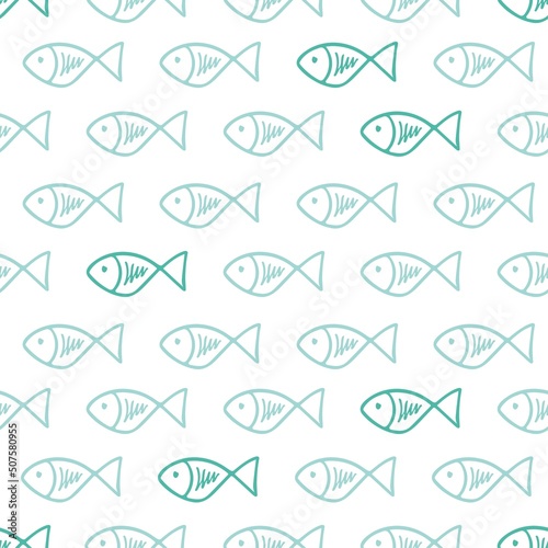 seamless pattern with fish