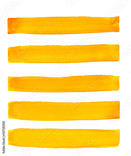 Abstract striped yellow stripes on a white background.
