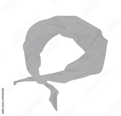 Grey head band. vector illustration