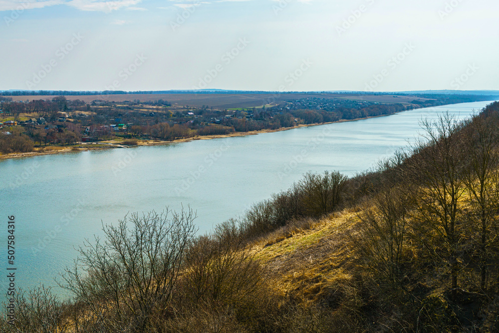 Dniester canyon view from the hill