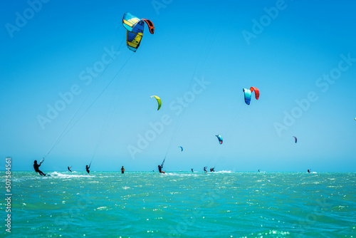 People on kite