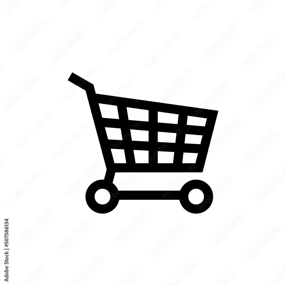 custom made wallpaper toronto digitalShopping cart, button, web icon isolated on white background