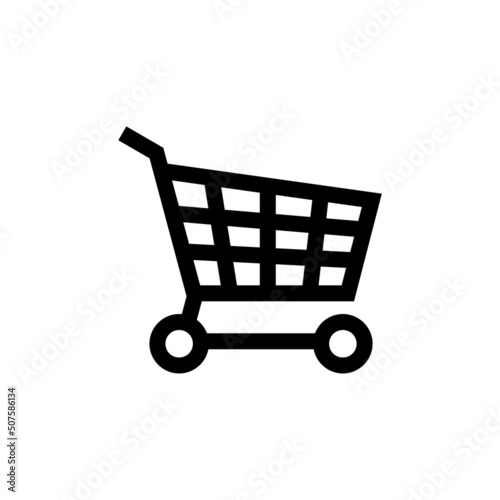 Wallpaper Mural Shopping cart, button, web icon isolated on white background Torontodigital.ca