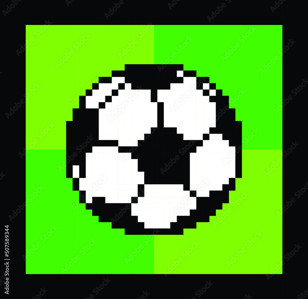 football pixel art vector illustration. football pixel art vector illustration.