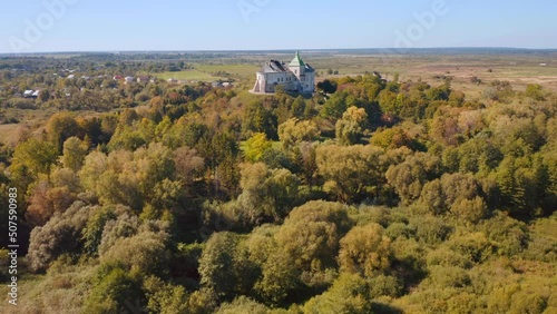 Ukrainian ancient castle Olesko. Filmed in UHD 4k video. photo