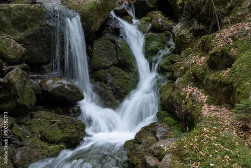 Sollbacher Wasserfälle im Bayrischen Wald © StG Stockfoto