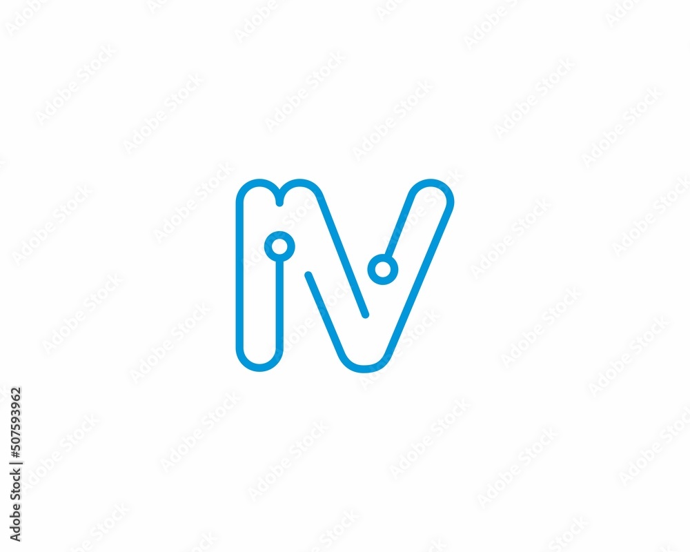Abstract Letters IV Logo Design Template 001