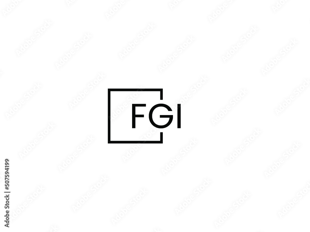 FGI Letter Initial Logo Design Vector Illustration FGI Letter Initial Logo Design Vector Illustration